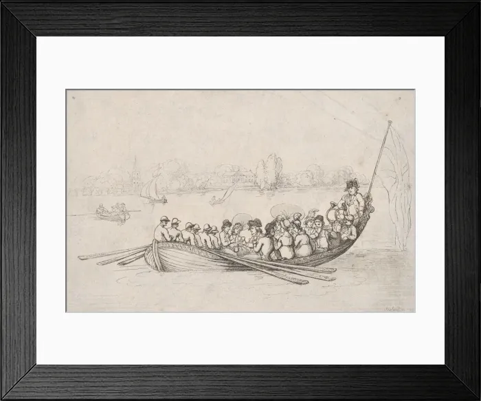 Framed Print : Chelsea Reach, 1799. 1799. Creator: Thomas Rowlandson Framed Print : Chelsea Reach, 1799. 1799. Creator: Thomas Rowlandson