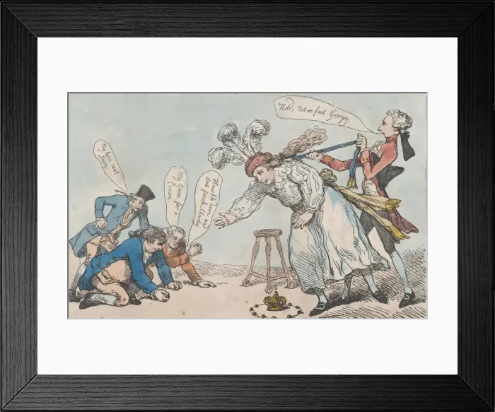 Framed Print : Suitable Restrictions, January 28, 1789. January 28, 1789. Creator: Thomas Rowlandson Framed Print : Suitable Restrictions, January 28, 1789. January 28, 1789. Creator: Thomas Rowlandson