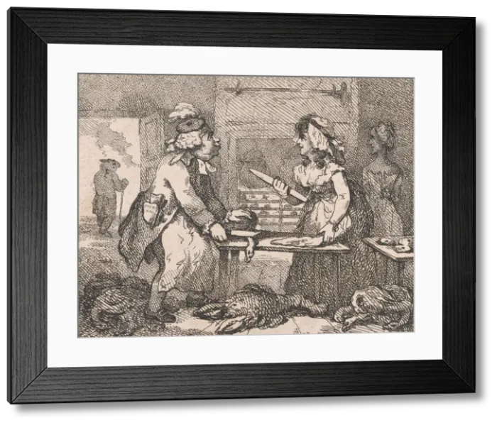 Framed Print : Wit and Wisdom (Picturesque Beauties of Boswell, Part the First), May 15, 1786 Framed Print : Wit and Wisdom (Picturesque Beauties of Boswell, Part the First), May 15, 1786
