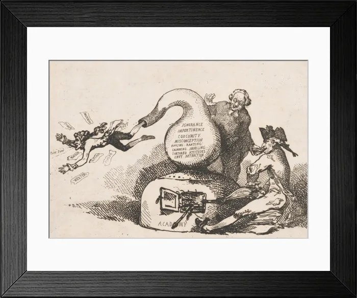 Framed Print : A Theatrical Chymist, May 1786. May 1786. Creator: Thomas Rowlandson Framed Print : A Theatrical Chymist, May 1786. May 1786. Creator: Thomas Rowlandson