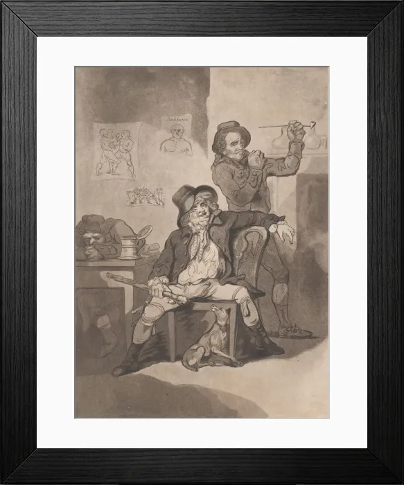Framed Print : A Brace of Blackguards, June 20, 1789. June 20, 1789. Creator: Thomas Rowlandson Framed Print : A Brace of Blackguards, June 20, 1789. June 20, 1789. Creator: Thomas Rowlandson