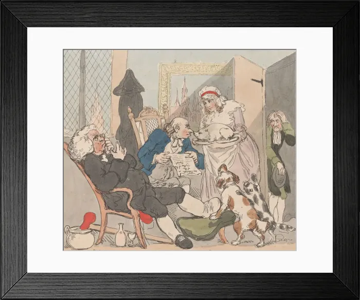 Framed Print : Tithe Pig, January 1, 1790. January 1, 1790. Creator: Thomas Rowlandson Framed Print : Tithe Pig, January 1, 1790. January 1, 1790. Creator: Thomas Rowlandson