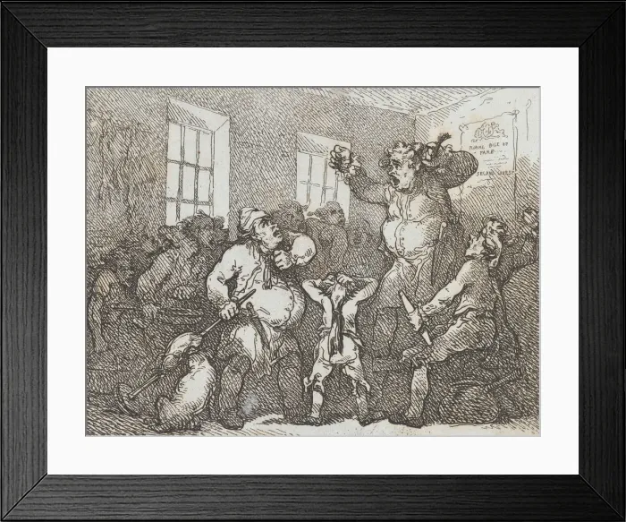 Framed Print : Fierce as staring Ajax from this seat... 1787. 1787. Creator: Thomas Rowlandson Framed Print : Fierce as staring Ajax from this seat... 1787. 1787. Creator: Thomas Rowlandson