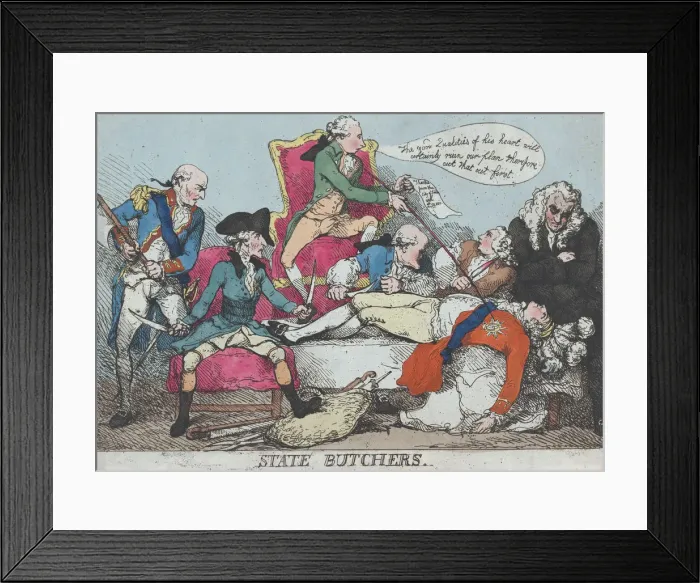 Framed Print : State Butchers, January 28, 1789. January 28, 1789. Creator: Thomas Rowlandson Framed Print : State Butchers, January 28, 1789. January 28, 1789. Creator: Thomas Rowlandson