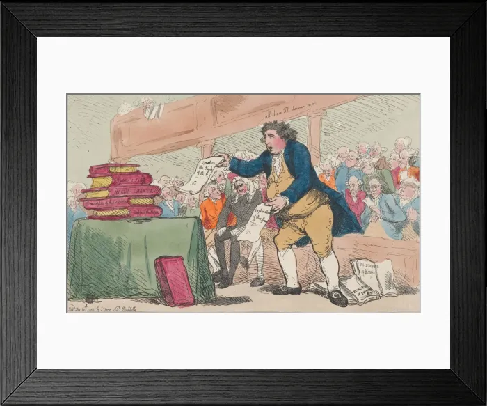 Framed Print : The Word-Eater, December 30, 1786. December 30, 1786. Creator: Thomas Rowlandson
