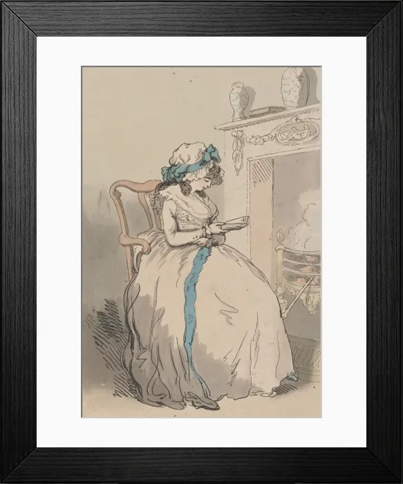 Framed Print : Le Neglige, March 6, 1786. March 6, 1786. Creator: Thomas Rowlandson Framed Print : Le Neglige, March 6, 1786. March 6, 1786. Creator: Thomas Rowlandson