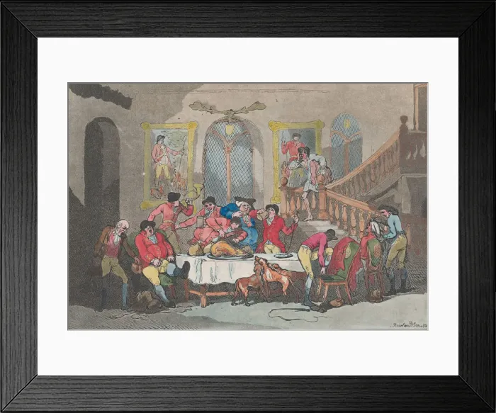 Framed Print : The Breakfast, February 1, 1789. February 1, 1789. Creator: Thomas Rowlandson Framed Print : The Breakfast, February 1, 1789. February 1, 1789. Creator: Thomas Rowlandson