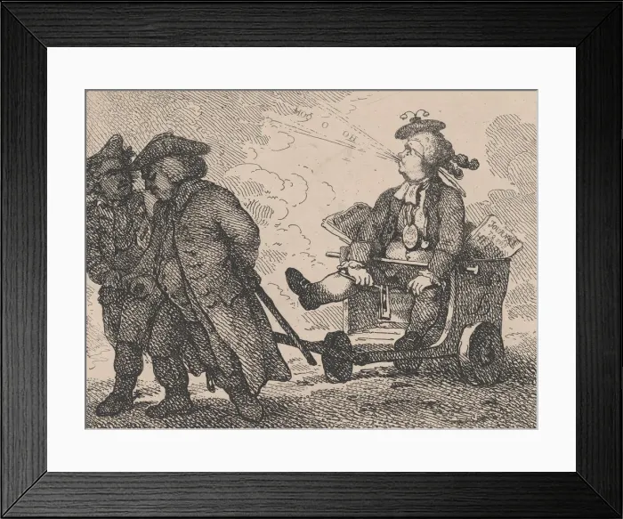 Framed Print : Frontispiece (Picturesque Beauties of Boswell, Part the First), May 15, 1786 Framed Print : Frontispiece (Picturesque Beauties of Boswell, Part the First), May 15, 1786