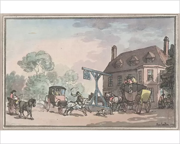 A Posting Inn, 1787. 1787. Creator: Thomas Rowlandson