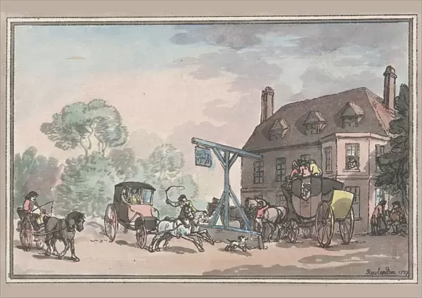 A Posting Inn, 1787. 1787. Creator: Thomas Rowlandson