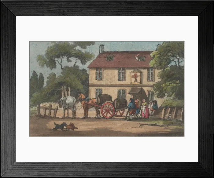 Framed Print : The Feathers, 1787. 1787. Creator: Thomas Rowlandson Framed Print : The Feathers, 1787. 1787. Creator: Thomas Rowlandson