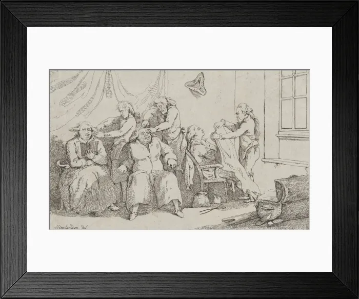 Framed Print : A Dressing Room at Brighton, September 1, 1790. September 1, 1790