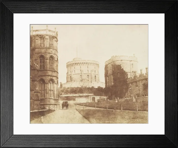 Framed Print : Windsor Castle, June 1841. Creator: William Henry Fox Talbot Framed Print : Windsor Castle, June 1841. Creator: William Henry Fox Talbot