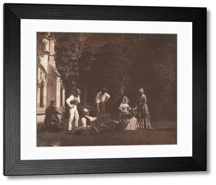 Framed Print : The Fruit Sellers, ca. 1845. Creator: Possibly by William Henry Fox Talbot Framed Print : The Fruit Sellers, ca. 1845. Creator: Possibly by William Henry Fox Talbot