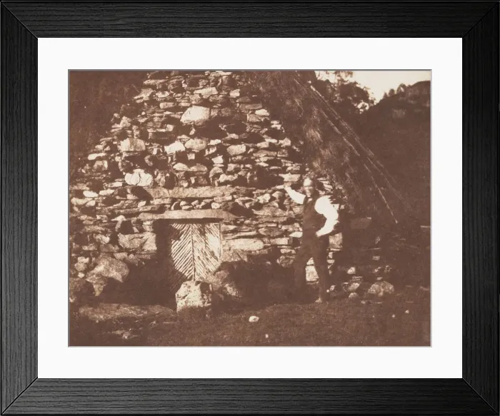 Framed Print : Highland Hut, Loch Katrine, October 1844. Creator: William Henry Fox Talbot Framed Print : Highland Hut, Loch Katrine, October 1844. Creator: William Henry Fox Talbot