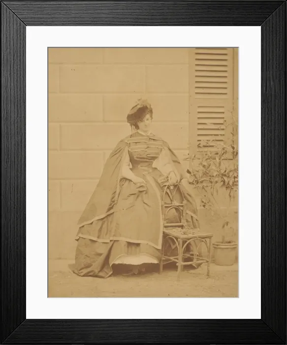 Framed Print : La robe de taffetas, 1860s. Creator: Pierre-Louis Pierson Framed Print : La robe de taffetas, 1860s. Creator: Pierre-Louis Pierson
