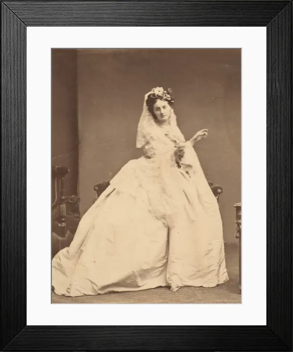 Framed Print : La robe bouffante, 1860s. Creator: Pierre-Louis Pierson Framed Print : La robe bouffante, 1860s. Creator: Pierre-Louis Pierson