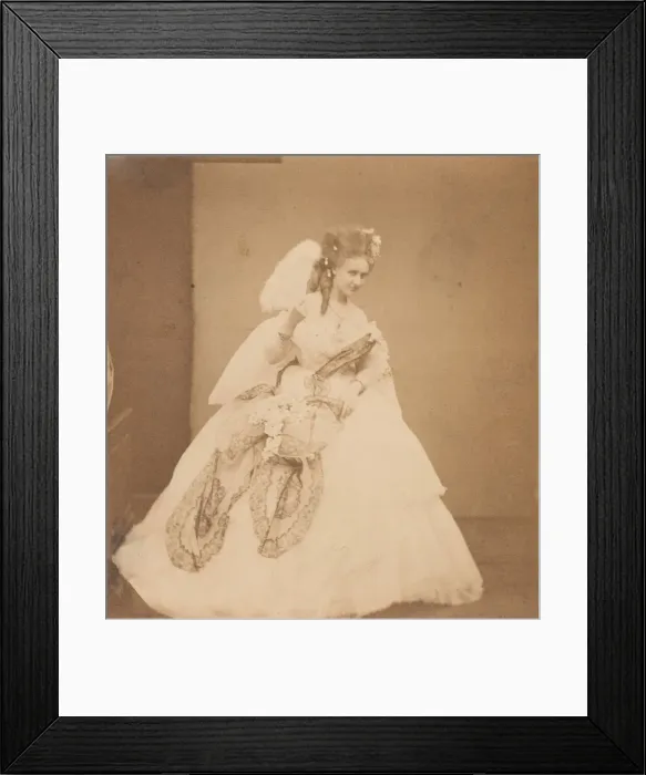 Framed Print : Le noeud de dentelle. Ritrosetta, 1860s. Creator: Pierre-Louis Pierson Framed Print : Le noeud de dentelle. Ritrosetta, 1860s. Creator: Pierre-Louis Pierson