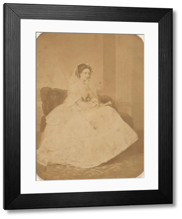 Framed Print : L Espagnole, 1860s. Creator: Pierre-Louis Pierson Framed Print : L Espagnole, 1860s. Creator: Pierre-Louis Pierson