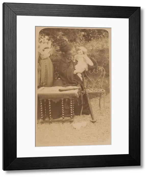 Framed Print : Les Chiens, 1860s. Creator: Pierre-Louis Pierson Framed Print : Les Chiens, 1860s. Creator: Pierre-Louis Pierson