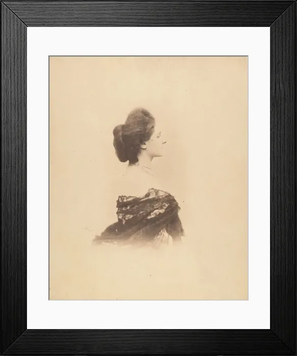 Framed Print : [Profile with Chignon, Large], 1859. Creator: Pierre-Louis Pierson