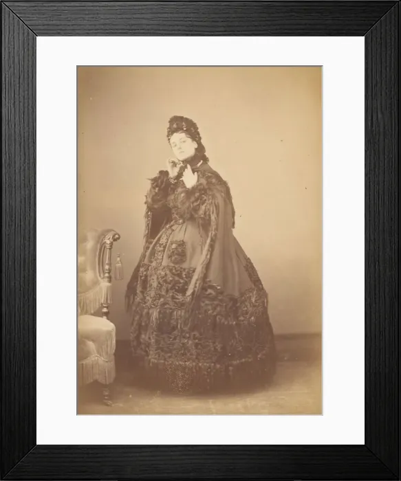 Framed Print : Le Caracul (L Astrakhan), 1860s. Creator: Pierre-Louis Pierson Framed Print : Le Caracul (L Astrakhan), 1860s. Creator: Pierre-Louis Pierson