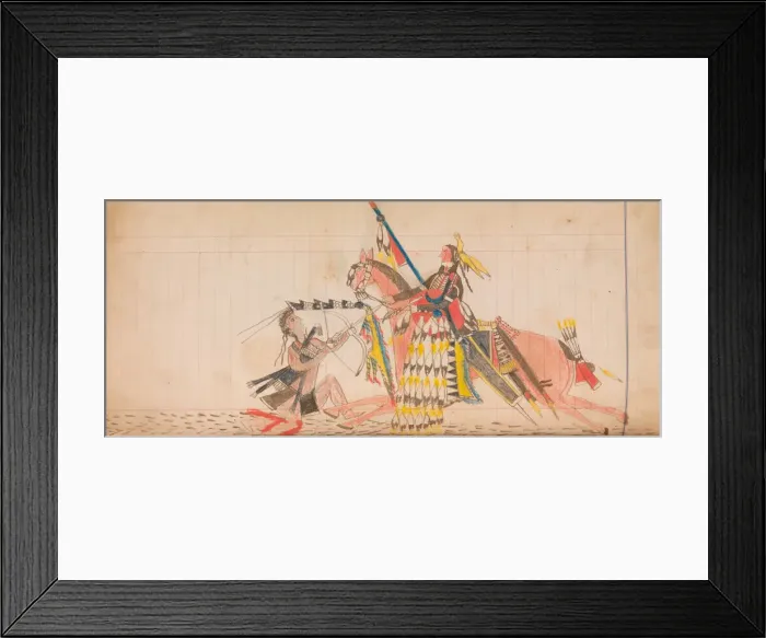 Framed Print : Maffet Ledger: Drawing, ca. 1874-81. Creator: Unknown