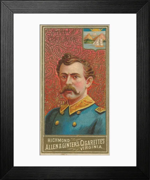 Framed Print : President of Costa Rica, from Worlds Sovereigns series (N34) for Allen & Framed Print : President of Costa Rica, from Worlds Sovereigns series (N34) for Allen &