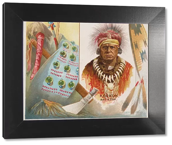 Keokuk, Sac & Fox, from the American Indian Chiefs series (N36) for Allen &