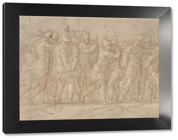 Roman or Greek Warriors Celebrating after a Victory. 1503-40. Creator: Parmigianino