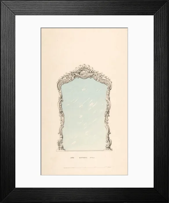 Framed Print : Pier Glasses, 1850-1904. Creator: Robert William Hume Framed Print : Pier Glasses, 1850-1904. Creator: Robert William Hume