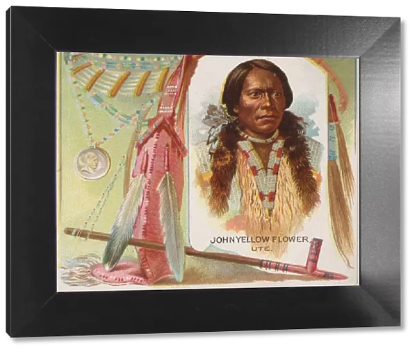 John Yellow Flower, Ute, from the American Indian Chiefs series (N36) for Allen &