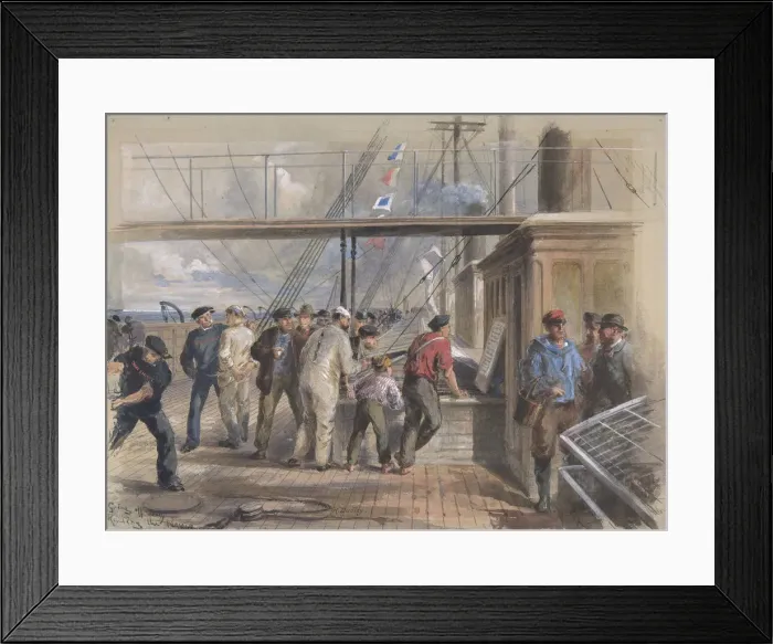 Framed Print : News Received Through the Atlantic Cable From All Parts of the World, etc. 1866 Framed Print : News Received Through the Atlantic Cable From All Parts of the World, etc. 1866