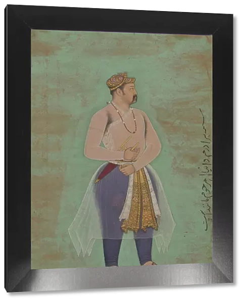 recto: 'Portrait of Prince Danyal', Folio from the Shah Jahan Album, recto: late 16th century. Creator: Manohar
