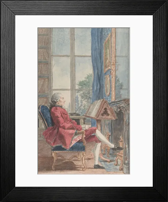 Framed Print : Jean-Pierre de Bougainville, 1760. Creator: Louis de Carmontelle Framed Print : Jean-Pierre de Bougainville, 1760. Creator: Louis de Carmontelle