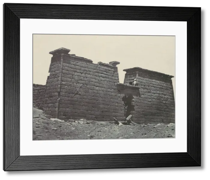 Framed Print : Nubie. Hemi-Speos de Sebour. Pylones, 1850. Creator: Maxime du Camp Framed Print : Nubie. Hemi-Speos de Sebour. Pylones, 1850. Creator: Maxime du Camp