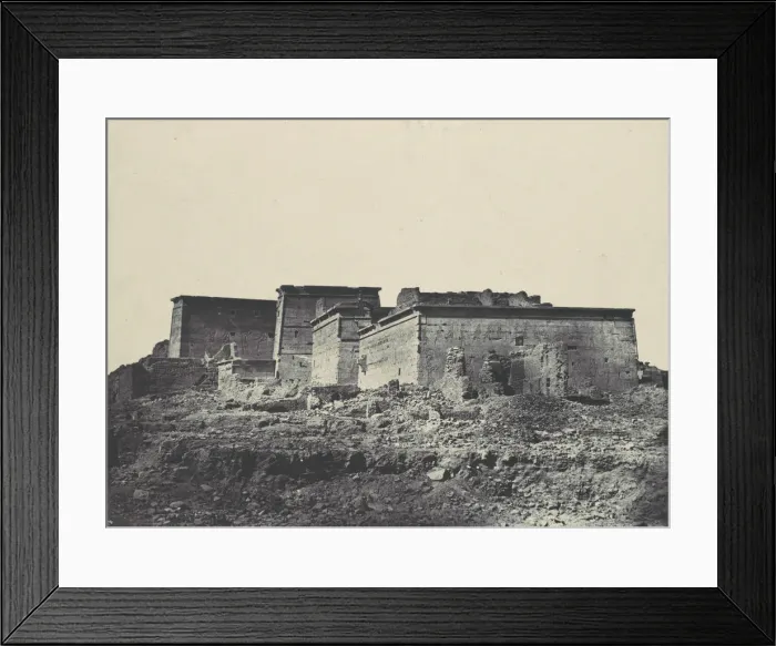 Framed Print : Nubie. Grand Temple d Isis, A Philoe. Vue generale prise du nord, 1850 Framed Print : Nubie. Grand Temple d Isis, A Philoe. Vue generale prise du nord, 1850