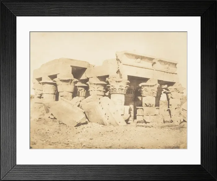 Framed Print : Ruines du Temple de Koum-Ombou (Ombos), 1849-50. Creator: Maxime du Camp Framed Print : Ruines du Temple de Koum-Ombou (Ombos), 1849-50. Creator: Maxime du Camp