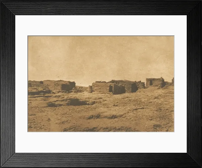 Framed Print : Vue du Village d Abou-hor (Tropique du Cancer), April 1850. Creator: Maxime du Camp Framed Print : Vue du Village d Abou-hor (Tropique du Cancer), April 1850. Creator: Maxime du Camp