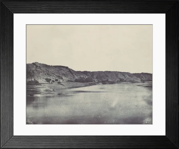 Framed Print : Nubie. Rive Orientale du Nil (Village de Bab). Vue prise au sud de Philoe, 1850 Framed Print : Nubie. Rive Orientale du Nil (Village de Bab). Vue prise au sud de Philoe, 1850