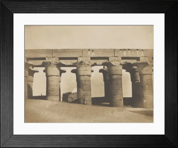 Framed Print : Louqsor, grande colonnade du palais, 1849-51. Creator: Maxime du Camp Framed Print : Louqsor, grande colonnade du palais, 1849-51. Creator: Maxime du Camp