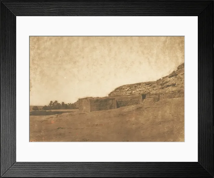 Framed Print : Vue prise au Village d Abou-hor (Tropique du Cancer), April 1850. Creator: Maxime du Camp Framed Print : Vue prise au Village d Abou-hor (Tropique du Cancer), April 1850. Creator: Maxime du Camp