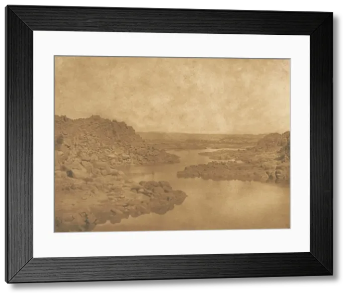 Framed Print : Sortie de la premiere Cataracte (cote S. E. ), 1849-50 Framed Print : Sortie de la premiere Cataracte (cote S. E. ), 1849-50