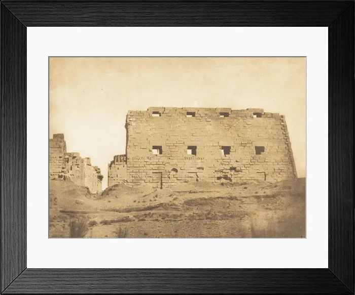 Framed Print : Grand Pylone du Palais de Karnac, Thebes, 1849-50. Creator: Maxime du Camp Framed Print : Grand Pylone du Palais de Karnac, Thebes, 1849-50. Creator: Maxime du Camp