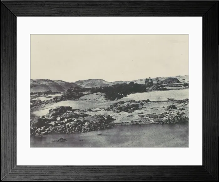 Framed Print : Haute-egypte. Entree de la premiere Cataracte, 1850