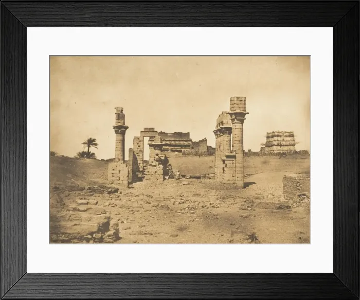 Framed Print : Ruines du Temple d Herment (Hermentis), 1849-50. Creator: Maxime du Camp Framed Print : Ruines du Temple d Herment (Hermentis), 1849-50. Creator: Maxime du Camp