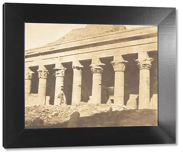 Colonnade laterale de la cour du Temple d Isis, a Philae, April 1850