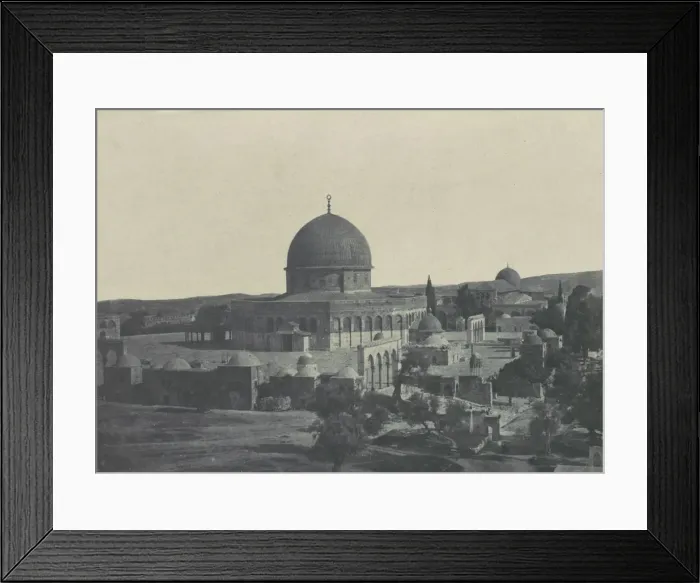 Framed Print : Palestine. Jerusalem. Mosquee d Omar, 1850. Creator: Maxime du Camp Framed Print : Palestine. Jerusalem. Mosquee d Omar, 1850. Creator: Maxime du Camp