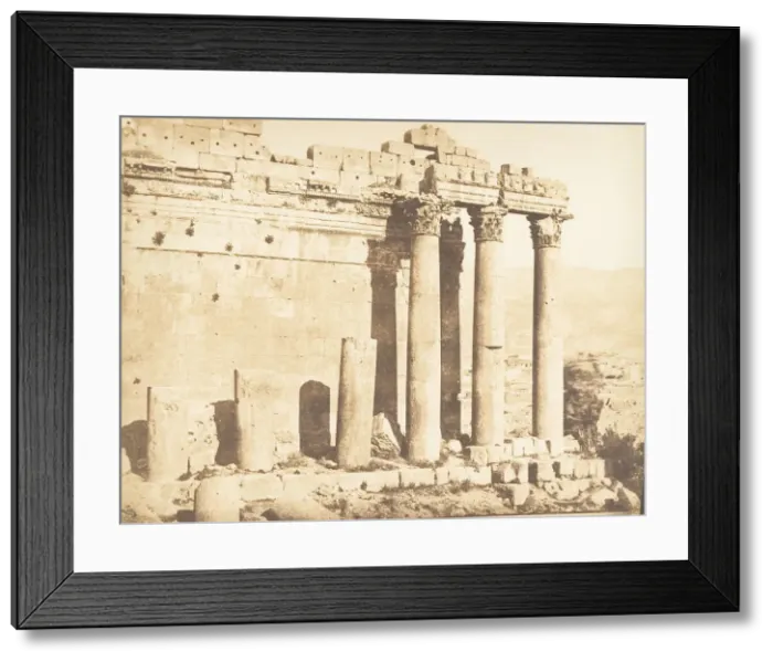 Framed Print : Colonnade occidental du Temple de Jupiter, a Baalbek (Heliopolis) Framed Print : Colonnade occidental du Temple de Jupiter, a Baalbek (Heliopolis)