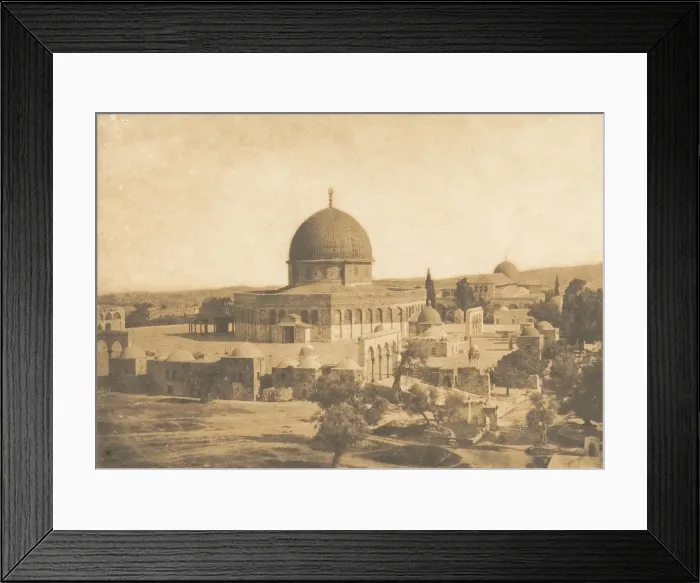 Framed Print : La Mosquee d Omar, a Jerusalem, August 1850. Creator: Maxime du Camp Framed Print : La Mosquee d Omar, a Jerusalem, August 1850. Creator: Maxime du Camp
